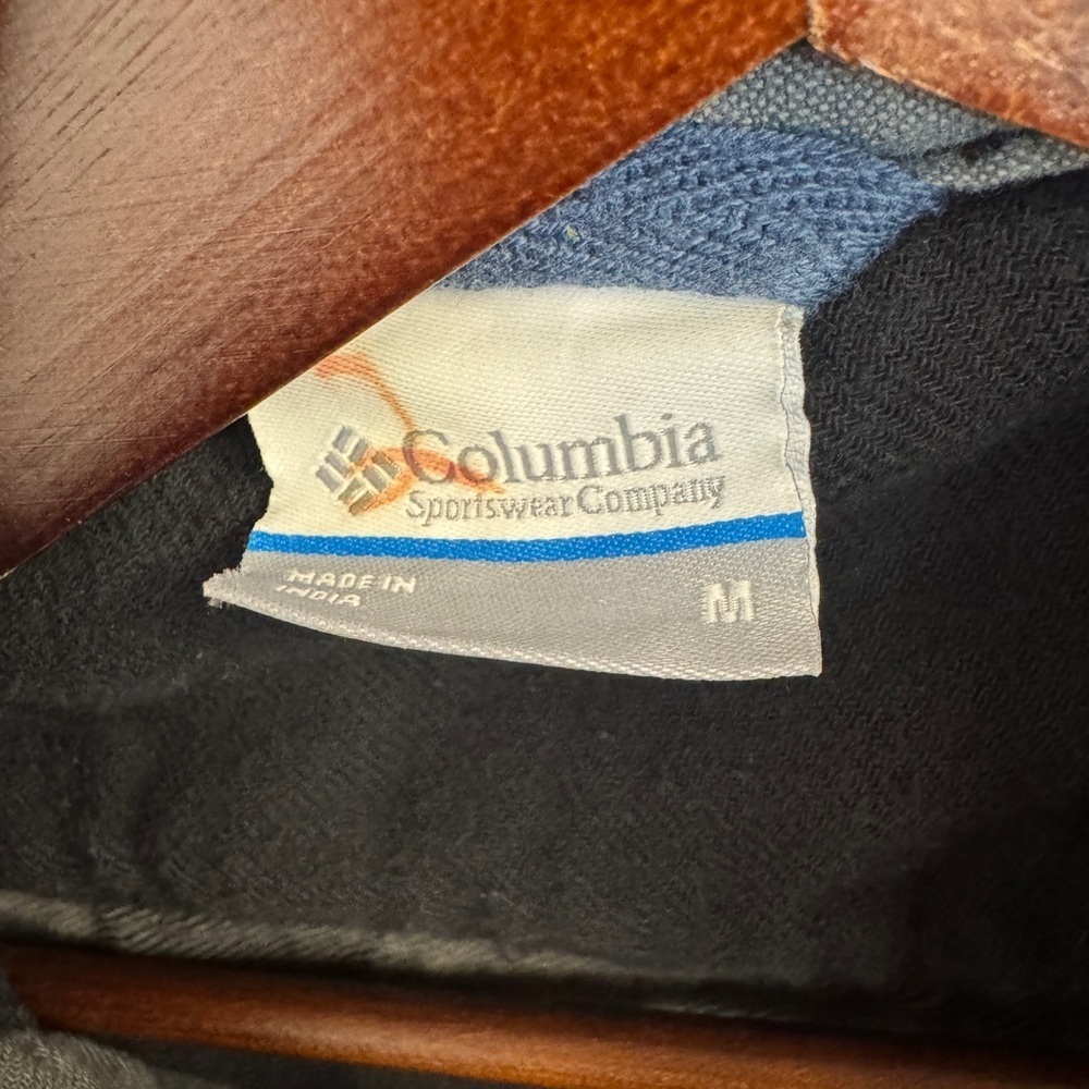 Columbia Heavy Flannel Shirt Jacket Black Button-Up (Men’s M) - Picture 3 of 3
